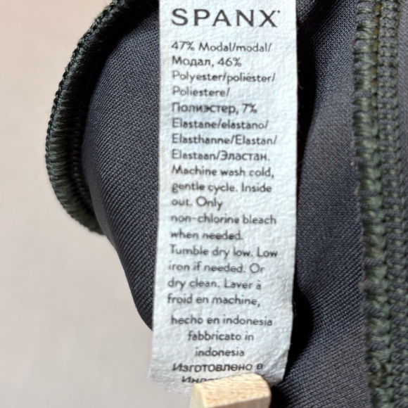 SPANX Dark palm Air Essentials Wide-Leg Pants Womens size S - Picture 13 of 13